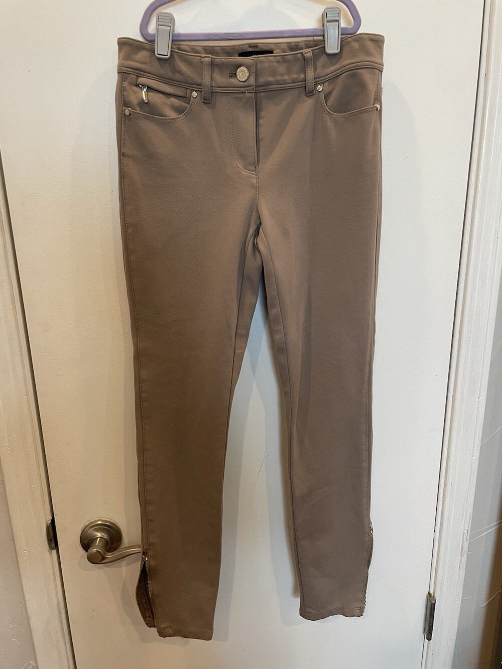 White House Black Market The Skimmer Pants Tan Size 00 Skinny Women's Small